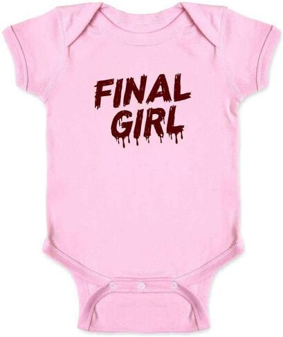 Pop Threads Final Girl Horror Movie Meme Trope Halloween Infant Baby Boy Girl Bodysuit in Kuwait