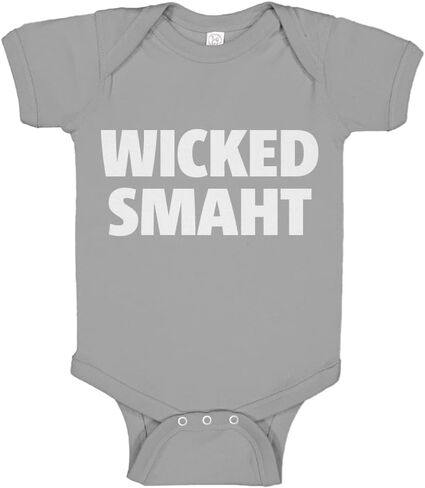 Indica Plateau Baby Romper Wicked Smaht 100% Cotton Infant Bodysuit in Saudi Arabia