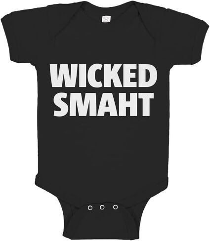 Indica Plateau Baby Romper Wicked Smaht 100% Cotton Infant Bodysuit in Saudi Arabia