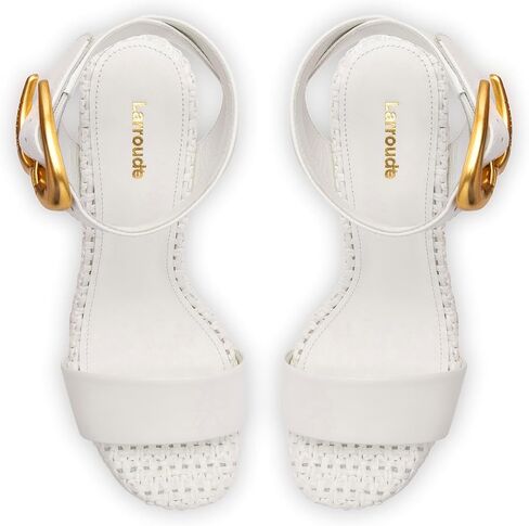 Larroodé Dolly Verona Sandal في جلد وليود أبيض in Saudi Arabia