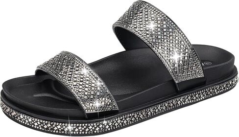 منصة صندل نساء ， صنادل صندل سيلد ذات الصنادل ذات الإبزيم القابل للتعديل in Kuwait