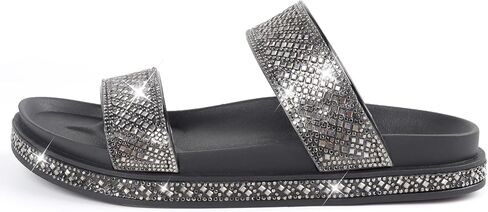 منصة صندل نساء ， صنادل صندل سيلد ذات الصنادل ذات الإبزيم القابل للتعديل in Kuwait