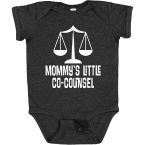 inktastic Lawyer Mommy Little Co Counsel Baby Bodysuit