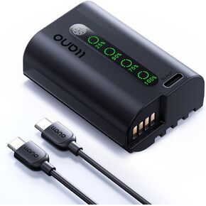 llano Aurora USB-C DMW-BLK22 Battery 2600mAh for Panasonic Lumix S5II, S5, S5IIX, GH6, GH5 II, S5M2, S5M2X, GH5M2, DC-S9, DC-G9II, DC-S5, DC-S5-II Cameras, Instant Power Display, 3H Full Charged