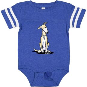 inktastic Curious Greyhound Baby Bodysuit - KiniArt