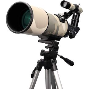 Telescope for Kids Astronomy,Scope Telescope for Beginners Astronomical Refractor Telescope with Adjustable Height Tripod and Smartphone Mount to Observe Moon and Planet