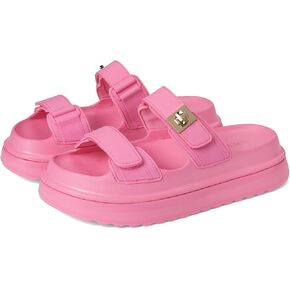 Steve Madden Women's Bigschmona Slide Sandal, Pink Jelly, 6