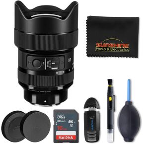 14-24 مم F2.8 DG DN Art Lens for Sony E with Sunshine Basic Bundle - 4 سنوات ضمان الشركة المصنعة الولايات المتحدة الأمريكية