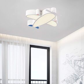 Acrylic P Ceiling Lamp Cartoon Chandelier LED Children Room Bedroom Boys Girls Lighting Corridor Environmental Paint (Color : White, Size : White Light)