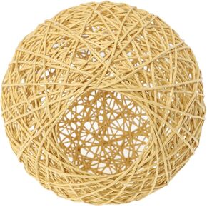 Woven Lamp Shade Rustic Style Hanging Light Cover for Pendant Table Lamps Lightweight and Easy to Install for Home Hotel and Restaurant Decor