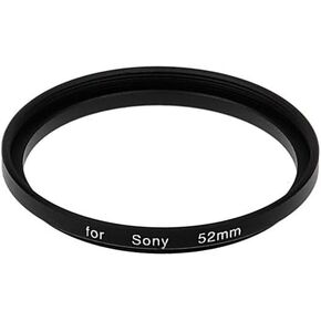 Fotodiox Metal Step Up Ring, Anodized Black Metal 50mm-52mm, 50-52 mm, fits Sony Alpha DT 55-200mm f/4-5.6 Lens