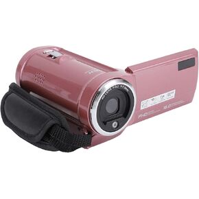48MP 2K Digital Camera, 16X Zoom Video Camera Camcorder, 270 Degree Rotating Screen, Loop Recording, Facial Recognition, with LED Fill Light for Webcam, Pause, Delayed Recording