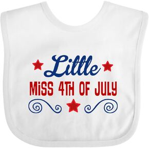 inktastic Babys 1st Little 4th Of July Baby Bib