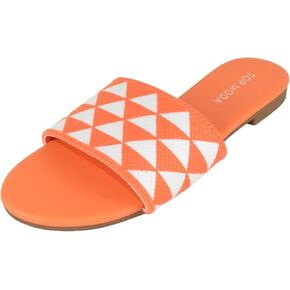 TOP Moda Shoes Women Flip Flops Patterned Sandals Casual Slide Slippers