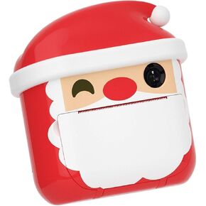 Santa Claus Children Instant Print Camera Kids Mini Digital Camera Toys with Photo Paper 32GB TF Card for Children Gift