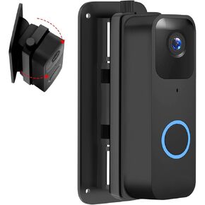 Upgrade Adjustable (30°to 145°) Doorbell Camera Mount for Blink Video Doorbell, No-Drill Mounting Kit Accessories for Blink Doorbell, Angle Mounting Bracket Wedge for Apartment, Renters-Black