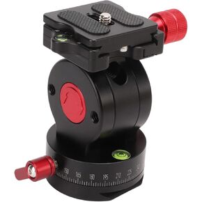 Tripod Ball Head, Metal Ball Head Camera Tripod Head Panoramic Pan Tilt Ballhead with Quick Release Plate for Tripod, Monopod, DSLR, Camera