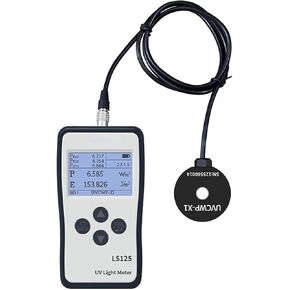 UV Meter, Uva Uvb Meter Uv Radiometer Light Irradiance LS125 Ultraviolet Measurement with User-Friendly Design for Measuring Ultraviolet Light(UVC-X0)