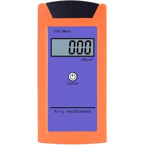 UV Meter, Portable Light Meter Reptile UV Index Meter Spectrum 220-280NM High Precision UV Irradiance Meter for Measuring Ultraviolet Light