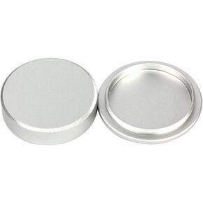Metal Protective Body Front & Rear Lens Dust Cap Cover for M39 Screw Mount Camera Lenses Body Front Rear Cap Replacement Silver