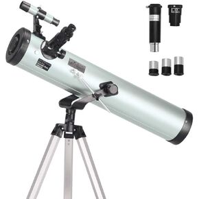 Telescope 76Mm Aperture 700MM, Reflector Telescope for Beginners with 3 Eyepieces H20mm H12.5Mm H4mm, Great for Children to Explore Space Moon Star