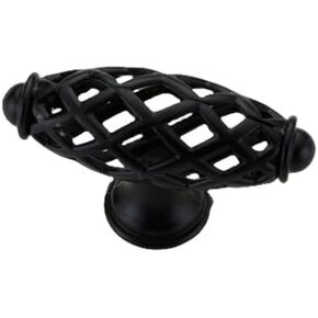 Cupboard Handles,Aluminum Alloy Kitchen Cabinet Door Handle,Black Zinc Alloy Cabinet Knobs and Handles Bird Cage Furniture Handles Drawer Knobs Kitchen Handles Cupboard Pull Closet Handle,(Black 128mm