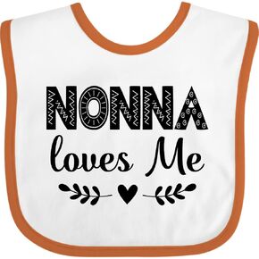inktastic Nonna Baby Clothes Grandchild Baby Bib
