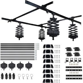 DATOUBOSS 158" x 236" Studio Ceiling Rail System 4.0×6.0M Studio Rail Lighting System Photography Pantograph 43-200CM for Live Broadcast Studios, Photo Studio (4.0×6.0M-A1)