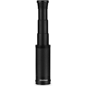 Portable Binoculars High Power 25x50 Monocular Telescope with High BAK4 Prism Lens Monocular Compact with Smartphone Mount for Bird Watching Concerts