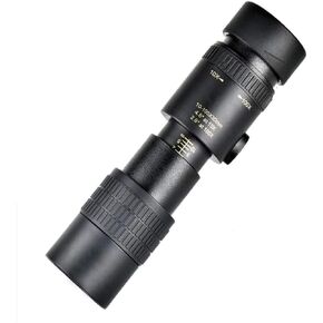 Ultra Hd, High Power Binoculars, Monocular Telescope 4K Zoom Monocular Binoculars Pocket Telescope Supports Smartphone to Take Pictures 10-30 25+Camera Clip+Triangle Bracket for Indoor/Outdoor