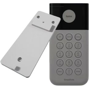 SplashNColor Wall Mount Holder for Simplisafe Keypad – Keypad Wall Bracket for Home Security Keypad – Replacement Bracket for 2019 Models – Durable White Keypad Wall Mount and Keypad Mounting Bracket