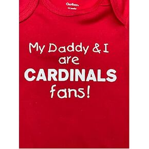 Saint Louis onesie ® My Daddy and I are St. Louis fans baseball baby one piece infant bodysuit