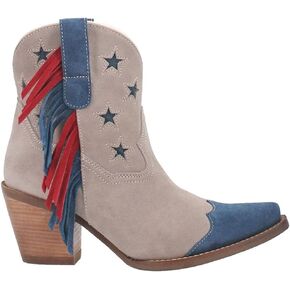 Dingo Womens Glory Leather Ankle Cowboy, Western Boots