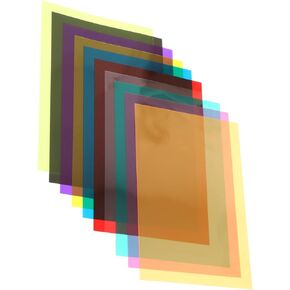 ARTIBETTER 10pcs Transparent PVC Light Diffuser Sheets Filters for Photo Video Theater and Dj Includes and More