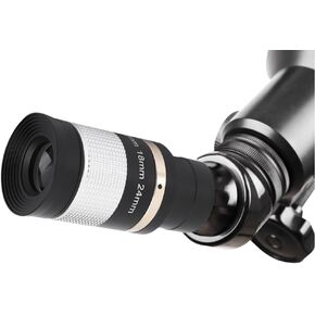 Telescope Eyepiece, 1.25in 8-24mm Zoom Eyepiece Multi Coated Optic Lens for Telescope for Watch Scenery, Observation, Nebula, Planets, Clusters, and diffuse Nebulae