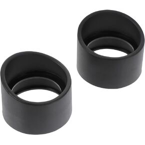 Eye Shield Microscope Eyepiece Cup- غطاء العدسة المطاطية حرس التبعي الحارس واقي تلسكوب للتلسكوب للمجهر المجهر ، 2pcs ، قبعات العدسة السوداء مجهر