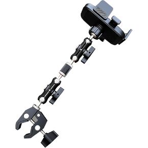 Truck Phone Mount for Ram 1500 2500 3500 4500 5500, Durable Handrail Mobile Phone Holder, 360° Rotatable Telescopic Arm Holder, Non-Slip Adjustable Car Phone Mount