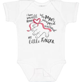 inktastic I Have Small Hands, But My Papas Wrapped Around My Baby Bodysuit