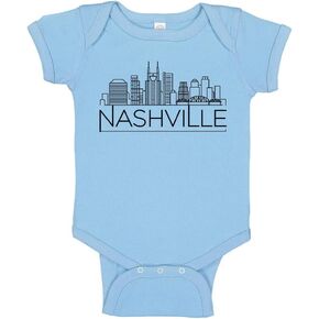 TATY Kids Skyline Nashville Tennessee Baby Infant Bodysuit