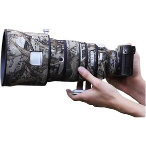 CHASING BIRDS Camouflage Waterproof Lens Coat for FUJIFILM XF 200mm F2 R LM OIS WR Rainproof Lens Protective Cover (Green Leaf Camouflage, with 1.4X TC)