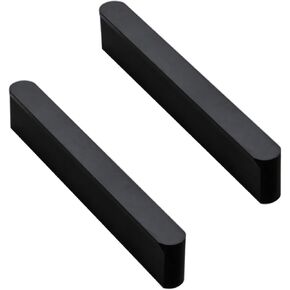 T Bar Handle,Kitchen Door Handles,Silver Steel Bar Pulls,Aluminum Door Handles with Screws Kitchen Handles Bedroom for Cabinets, Drawers, Bathroom, Black(Hole Distance:64mm)