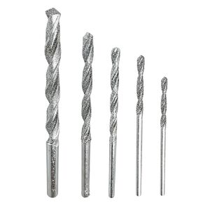 DYNAMIC 5pc Diamond Drill Bit Set | 1/16" (0.2 cm) to 3/8" (1 cm) | for Glass, Stone, Tile, Steel | DIY, Art, Construction | Polished Chrome Finish
