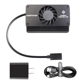 Camera External Cooling System/Cooling Fan Built-in TEC Cooling Module + 5V/3A USB-A Power Adapter for Sony A7M3/A7R3/A7R4/A1,Embedded Installation, Extending Camera Recording Time.
