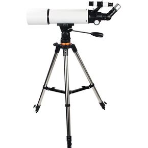 80mm Astronomical Refractor Telescope for Kids & Adults, Portable with Adjustable Tripod