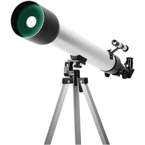 Refracting Telescope with Adjustable Tripod, 60mm Aperture, 700mm Focal Length for Kids & Beginners