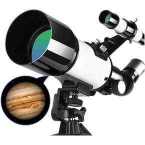 70mm Aperture Refractor Telescope for Beginners & Kids, Portable with Phone Adapter