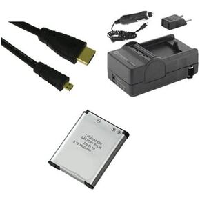 Nikon Coolpix S6500 Digital Camera Accessory Kit Includes: SDENEL19 Battery, SDM-1541 Charger, HDMI6FMC AV & HDMI Cable