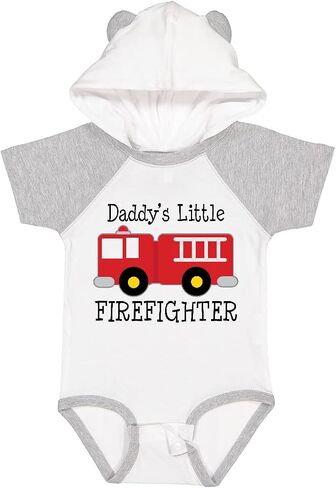inktastic Daddy's Little Firefighter Baby Bodysuit in Kuwait