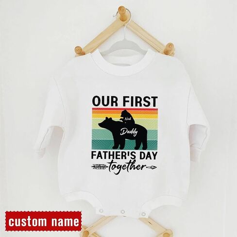Personalized Our First Father's Day Matching Shirts, Dad and Baby Matching Outfits, Dad and Son Matching Shirts in Saudi Arabia