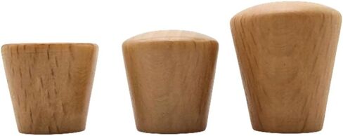 Cupboard Handles,Aluminum Alloy Kitchen Cabinet Door Handle,Wooden Cabinets 6Pcs Wardrobe Knobs Conical Handles Door Drawer Pulls Single Hole Round Kitchen Handles Furniture Knobs Hardware,Ash,Wood,(W in Saudi Arabia
